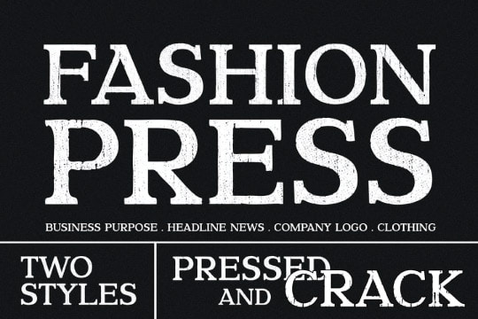 Fashion Pressed font
