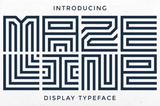 Maze Line font