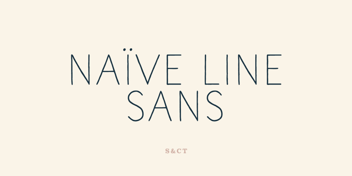 Naive Line Sans font