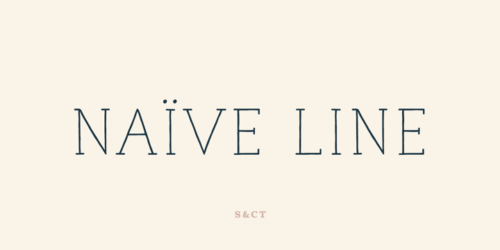 Naive Line font