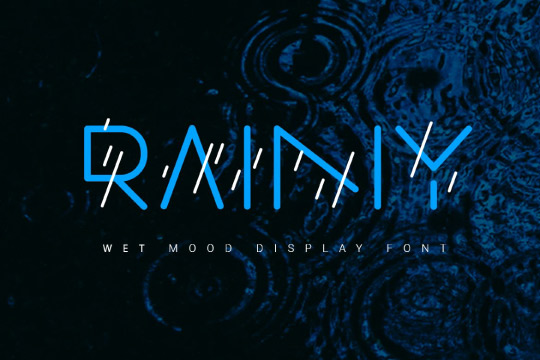 Rainy font