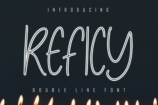 Reficy Double Line Font