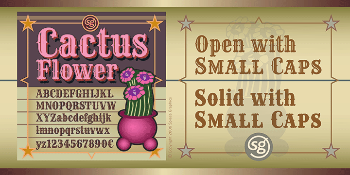 Cactus Flower SG font