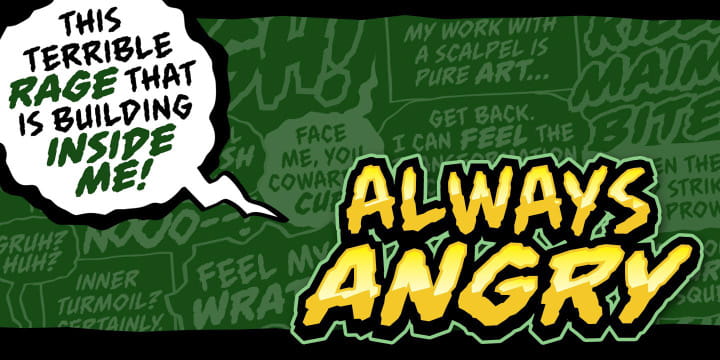 Always Angry BB  font