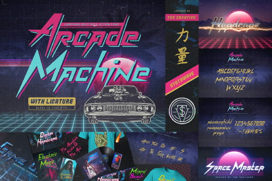 Arcade Machine 80's Retro Font
