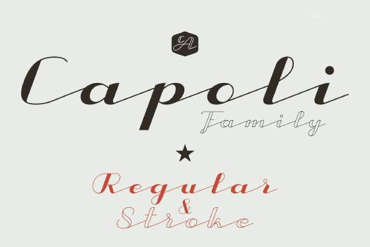 CA Capoli font