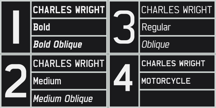 Charles Wright font