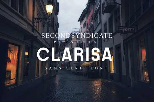 Clarisa - minimalist font