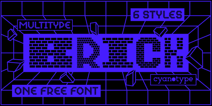 MultiType Brick font