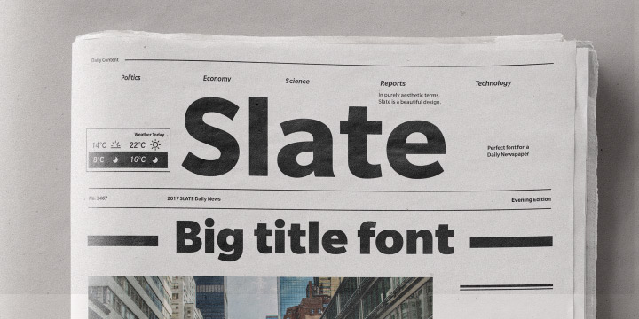 Slate font
