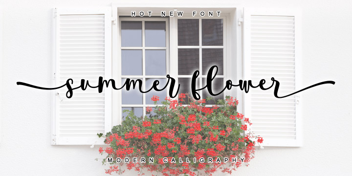 Summer Flower font