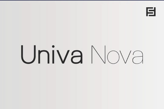 Univa Nova - Minimalist Typeface with Clean Design