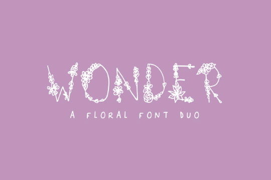 Wonder Floral Font