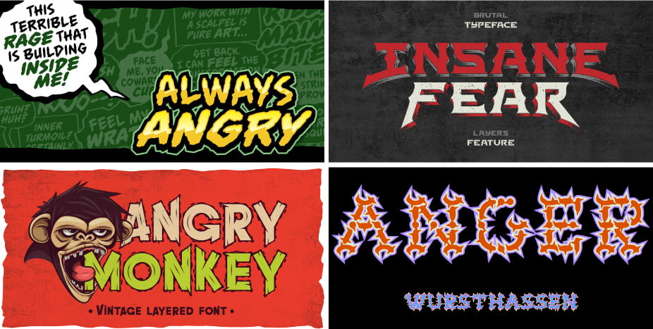 Angry fonts cover